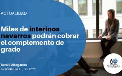 Los contratados temporales de la administración foral tienen derecho a cobrar el grado