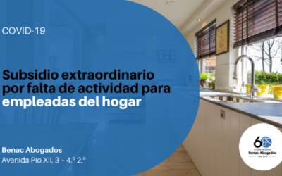 Subsidio extraordinario por falta de actividad para empleadas del hogar