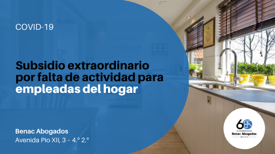 Subsidio extraordinario por falta de actividad para empleadas del hogar