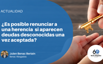 Declarada nula la aceptación de una herencia tras descubrir la existencia de una deuda desconocida