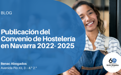 Publicación del Convenio de Hostelería en Navarra 2022- 2025